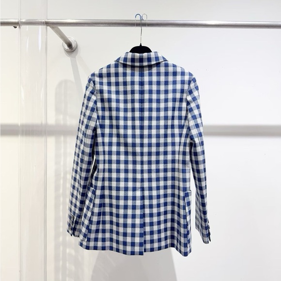 🚩steal authentic Dior Checkered Blue and White Suit Jacket - Picture 2 of 5